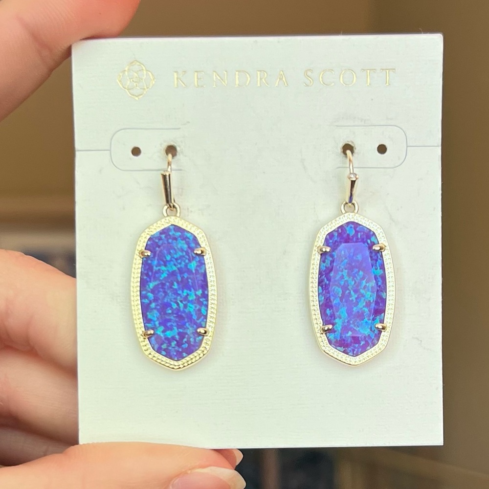 Kendra Scott Violet Kyocera Opal Dani Earrings